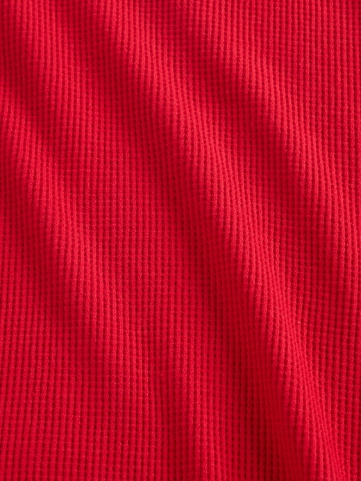 waffel-pyjamahose mit weitem bein