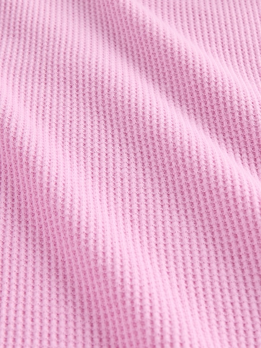waffel-pyjamahose mit weitem bein