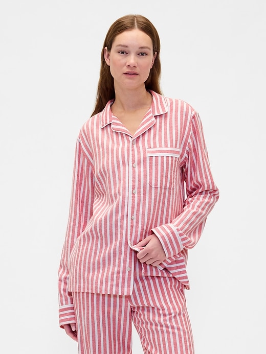 weichestes flanell-pyjamahemd für erwachsene
