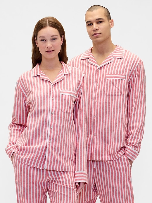 weichestes flanell-pyjamahemd für erwachsene
