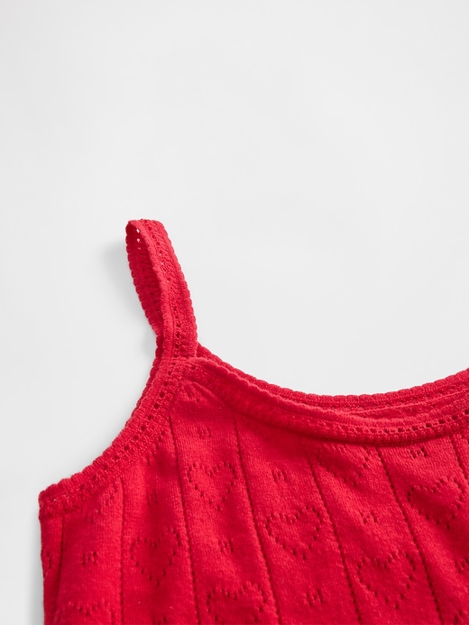 leichtes cashsoft pointelle herz-pyjama-tanktop