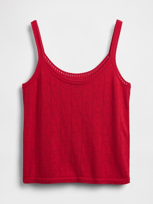leichtes cashsoft pointelle herz-pyjama-tanktop