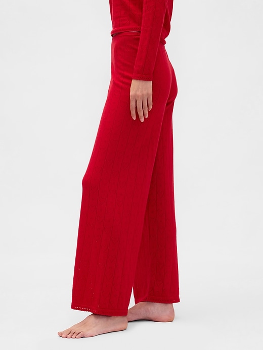 leichte cashsoft pointelle herz-pyjamahose