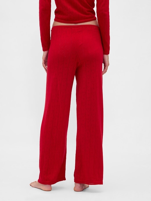 leichte cashsoft pointelle herz-pyjamahose