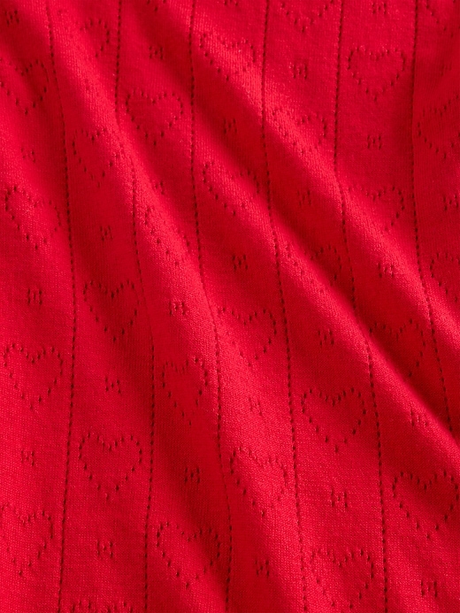 leichte cashsoft pointelle herz-pyjamahose