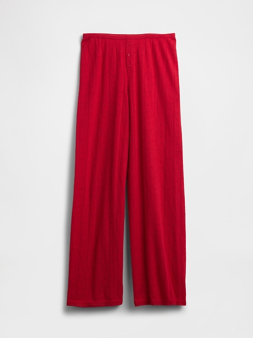 leichte cashsoft pointelle herz-pyjamahose