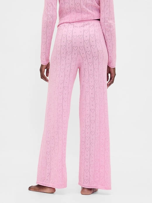 leichte cashsoft pointelle herz-pyjamahose