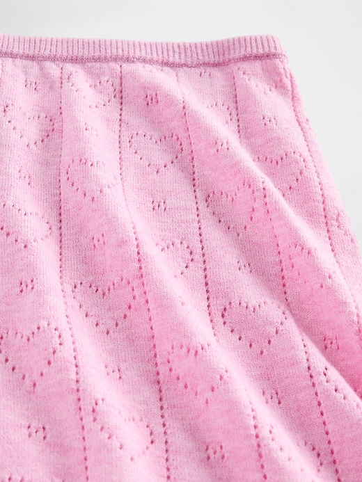 leichte cashsoft pointelle herz-pyjama-shorts