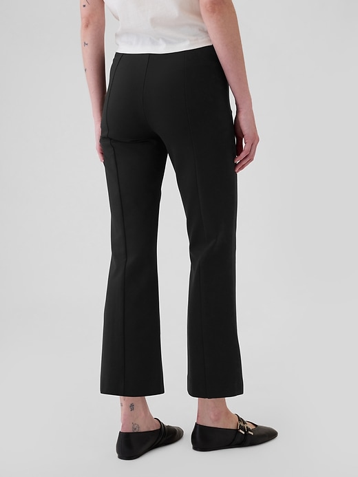 hochgeschnittene doppelt gestrickte cropped-hose
