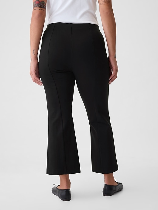 hochgeschnittene doppelt gestrickte cropped-hose