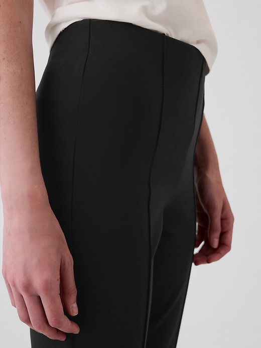 hochgeschnittene doppelt gestrickte cropped-hose