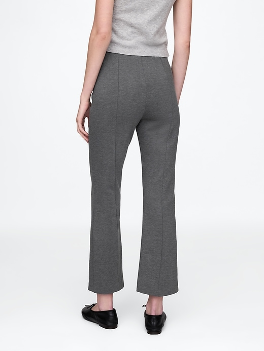 hochgeschnittene doppelt gestrickte cropped-hose