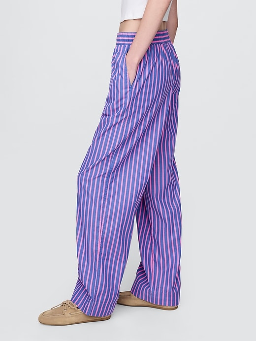 bequeme weite hose aus bio-baumwollpopeline