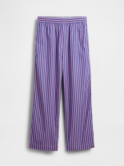 bequeme weite hose aus bio-baumwollpopeline