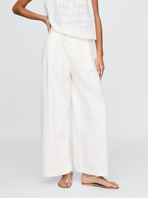 gap × dÔen hochgeschnittene faltenhose