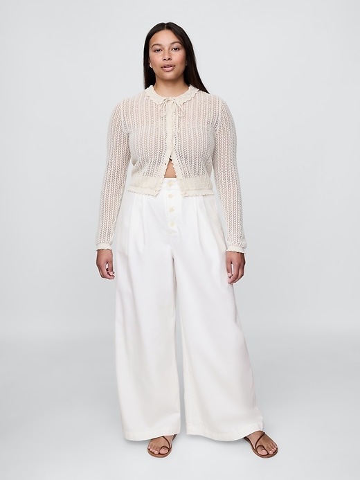 gap × dÔen hochgeschnittene faltenhose