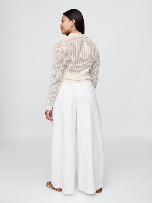 gap × dÔen hochgeschnittene faltenhose