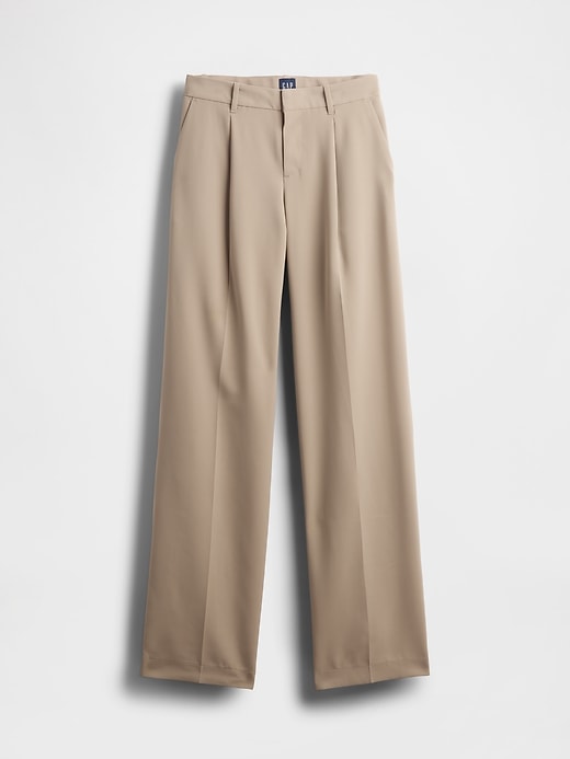 365 hüfthose mit bundfalten und weitem bein