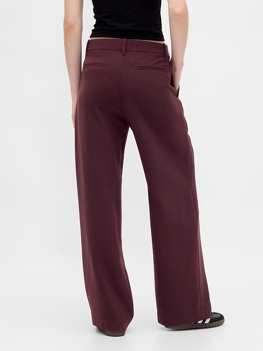 365 hüfthose mit bundfalten und weitem bein