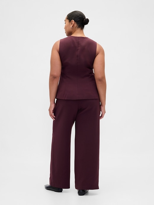 365 hüfthose mit bundfalten und weitem bein