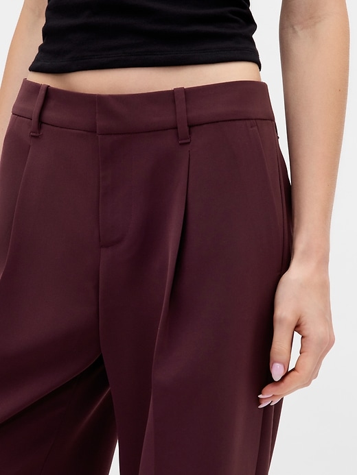 365 hüfthose mit bundfalten und weitem bein