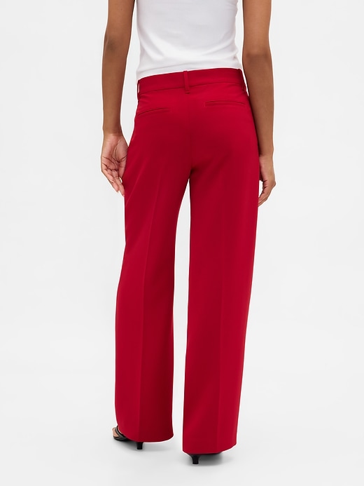 365 hüfthose mit bundfalten und weitem bein