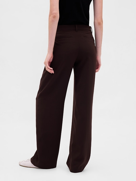 365 hüfthose mit bundfalten und weitem bein