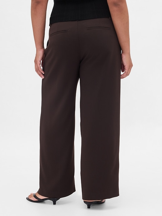 365 hüfthose mit bundfalten und weitem bein
