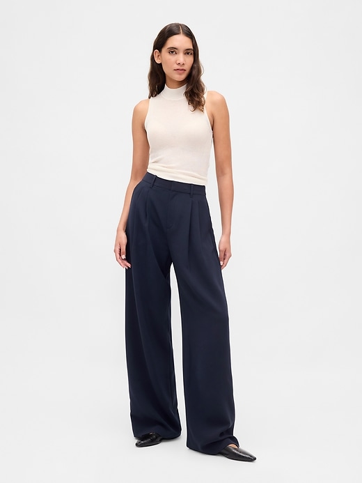 365 hochgeschnittene faltenhose