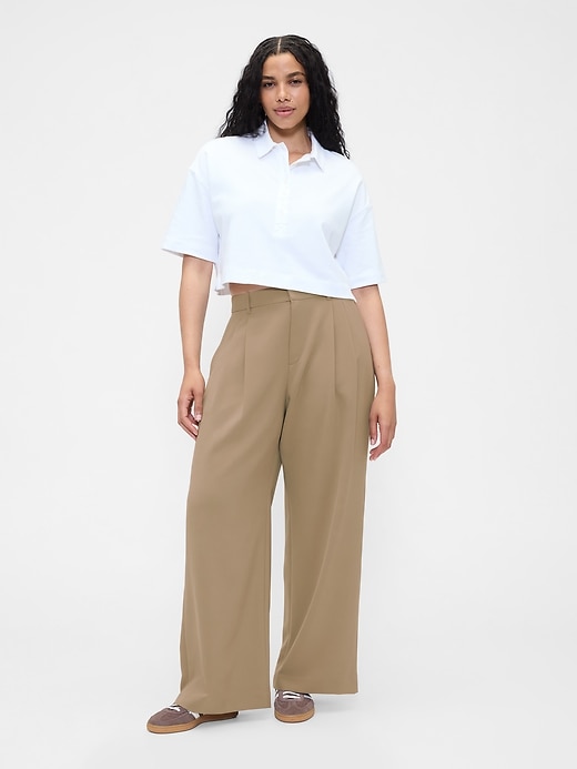 365 hochgeschnittene faltenhose