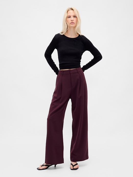 365 hochgeschnittene faltenhose