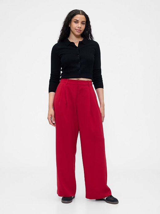 365 hochgeschnittene faltenhose