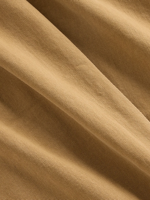 twill-hosen mit mittelhohem bund