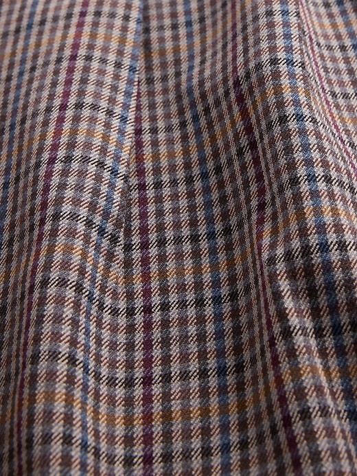 365 high rise hose aus gebürstetem twill mit falten