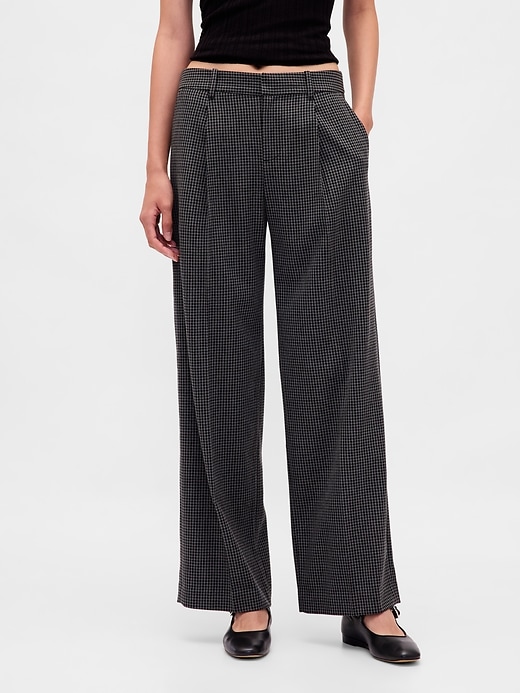 365 hüfthose aus gebürstetem twill mit falten