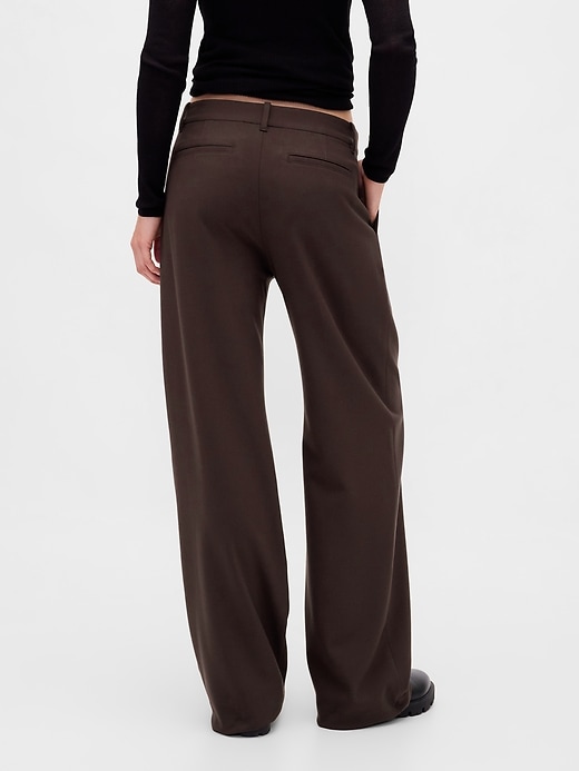 365 hüfthose aus gebürstetem twill mit falten