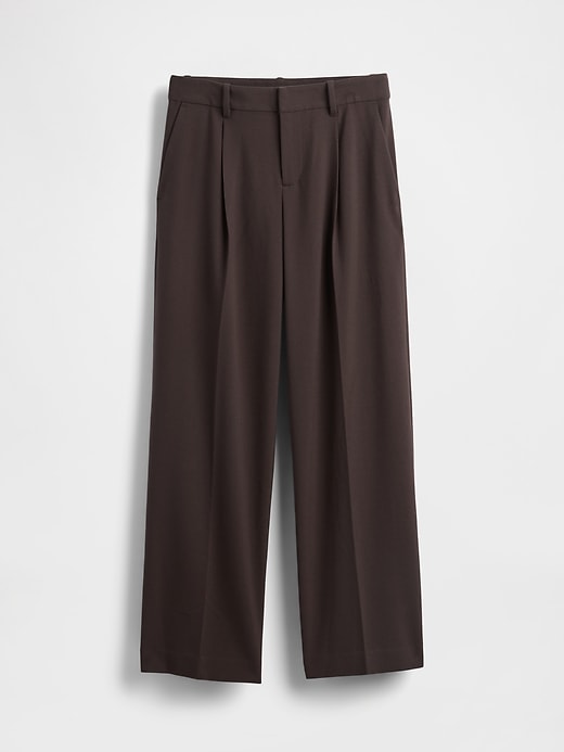 365 hüfthose aus gebürstetem twill mit falten