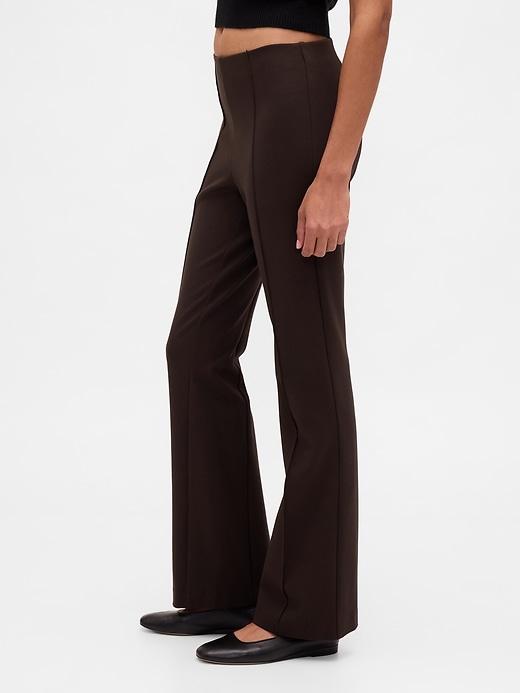 hochgeschnittene doppelt gestrickte stiefelhose