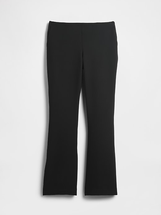 schlaghose aus twill mit niedrigem bund