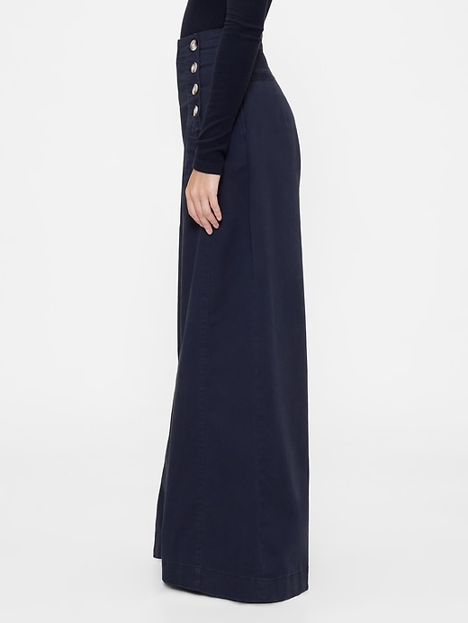 gapstudio high rise twill sailor pants