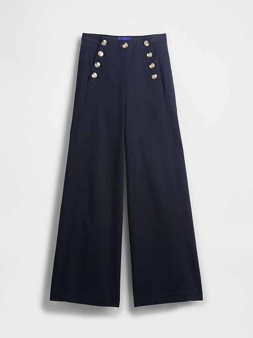 gapstudio high rise twill sailor pants