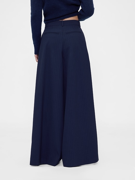 gapstudio mid rise plissee baggy hose