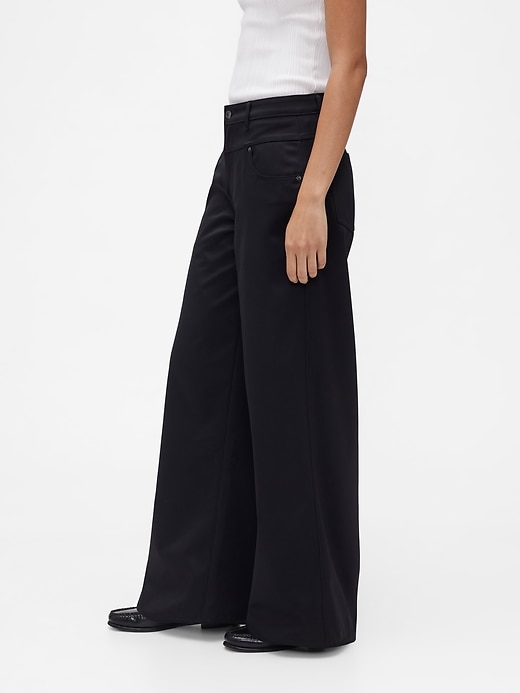 gapstudio low rise satin baggy pants