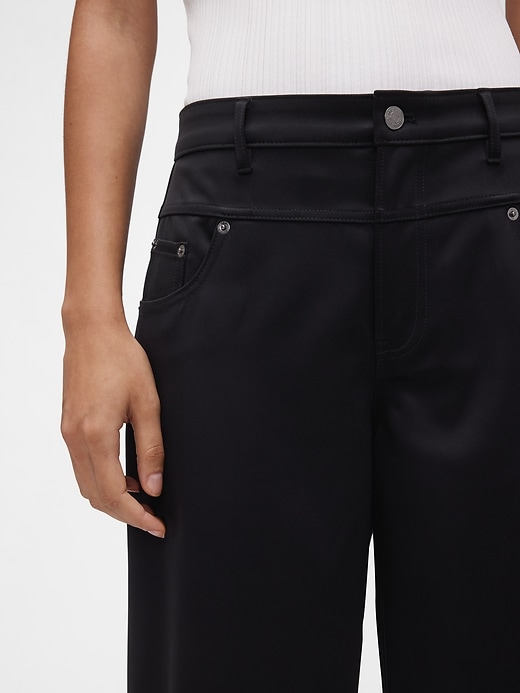 gapstudio low rise satin baggy pants