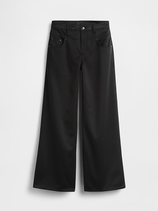 gapstudio low rise satin baggy pants