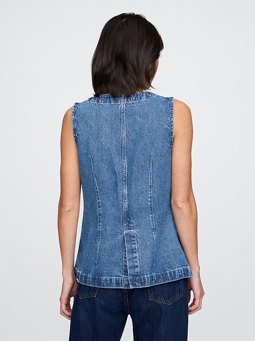 lange jeansweste