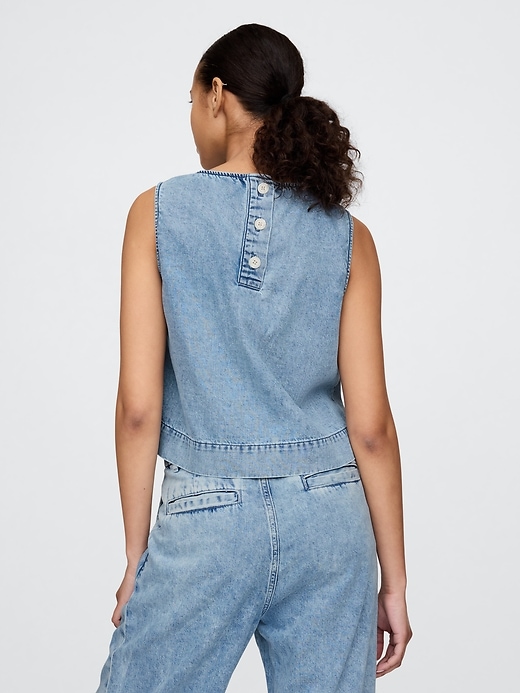 ultrasoft denim shell tank