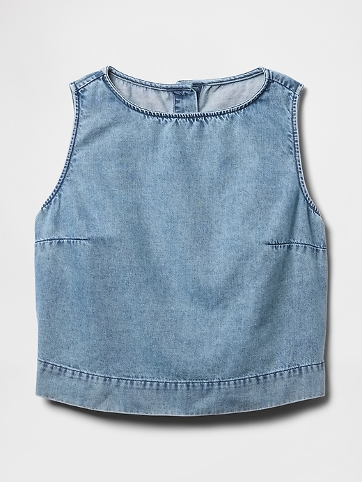 ultrasoft denim shell tank