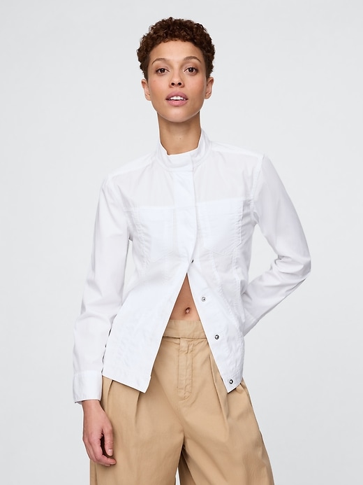 gap × hfr strukturierte hemdjacke von richfresh