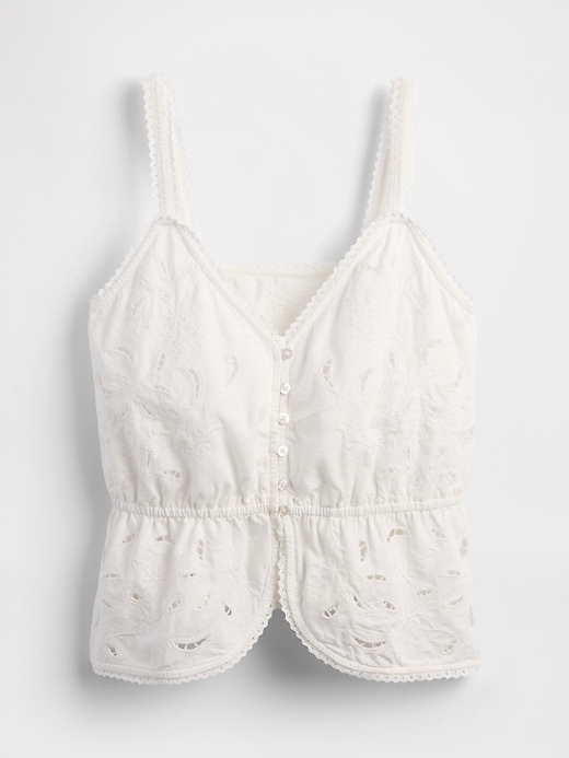 leinenmischgewebe-Ösen-peplum-top
